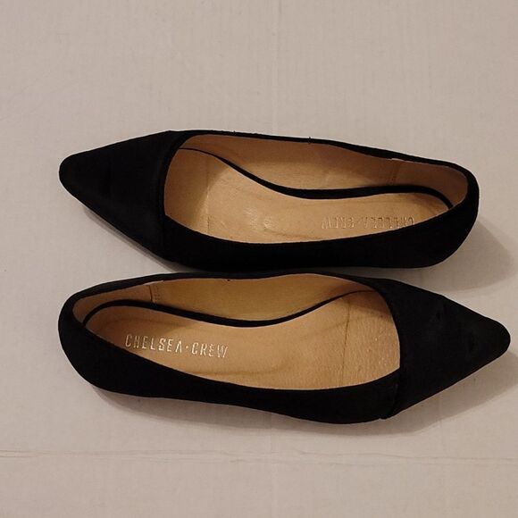 CHELSEA CREW POINTED TOE SLIP-ON WOMEN"S SUEDE FLAT - Picture 4 of 15